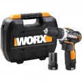 DRILL DRIVER 12V 2 X 2.0AH STD CHARGER INJ BOX WITH HOLSTER WORX